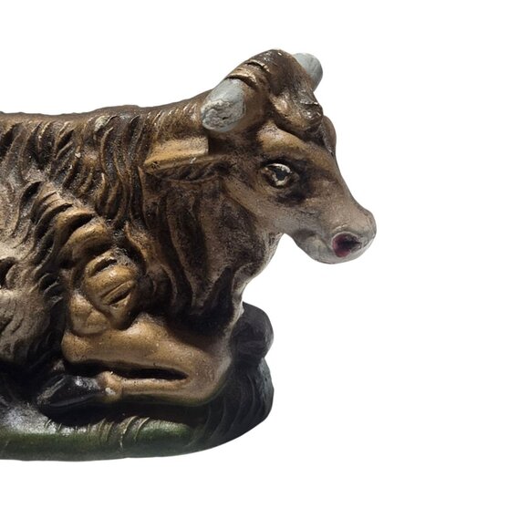 Vintage Ox Cow Figurine Made In Italy Nativity Scene Decoration Christmas - Picture 14 of 16